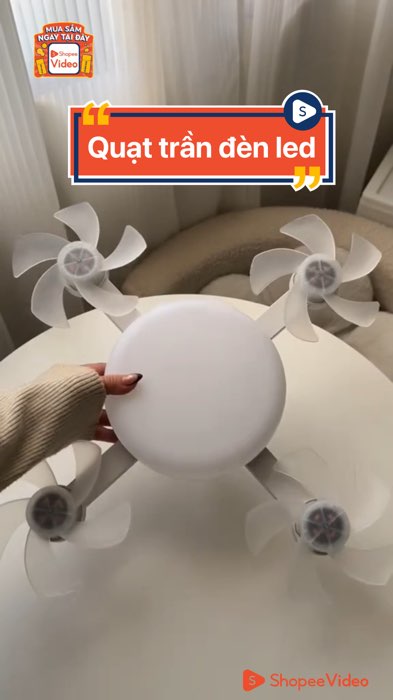 Quạt trần đèn led #quạt #VideoHangGiaDung #ShopeeVideo