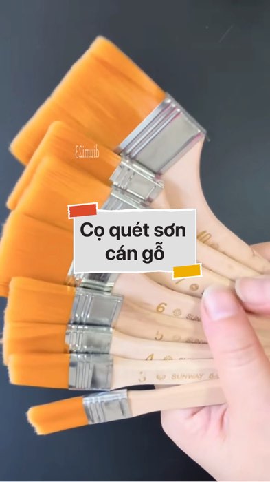 Cọ quét sơn cán gỗ #VideohangDoiSong#ShopeeVideo#ShopeeCreator #LuotVuiMuaLien#KOLUyTin#Videomuasam #SandealcungKOL #diumi712