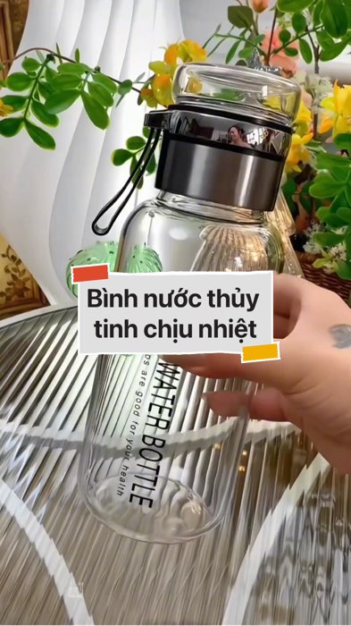 Bình nước thủy tinh chịu nhiệt #VideohangTieuDung #shopeestyle#ShopeeVideo#ShopeeCreator #LuotVuiMuaLien#KOLUyTin#Videomuasam #diumi719