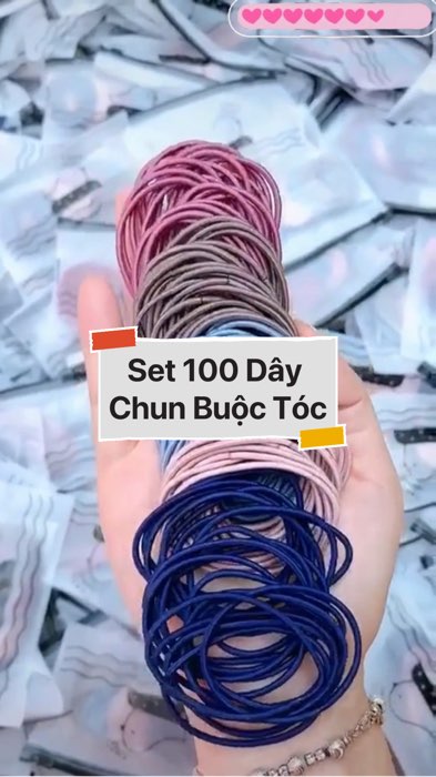 Set 100 Dây Chun Buộc Tóc #VideohangDoiSong#ShopeeVideo#ShopeeCreator #LuotVuiMuaLien#KOLUyTin#Videomuasam #SandealcungKOL #diumi721