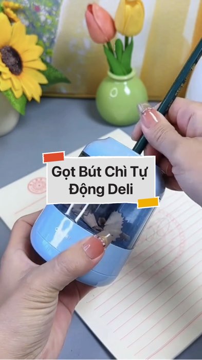 ￼Gọt Bút Chì Tự Động Deli #videohangvanphongpham#shopeestyle#ShopeeVideo#ShopeeCreator #LuotVuiMuaLien #diumi728