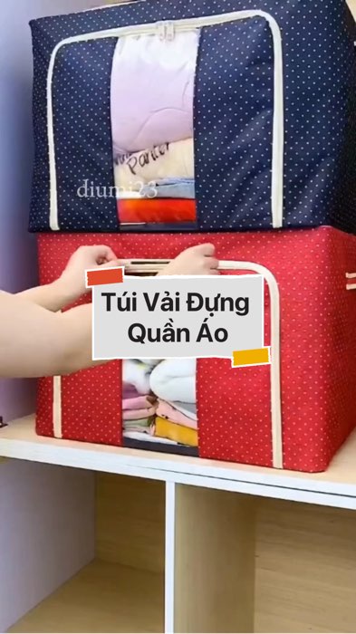 ￼Túi Vải Đựng Quần Áo #VideoHangGiaDung#shopeestyle#ShopeeVideo#ShopeeCreator #LuotVuiMuaLien #diumi776