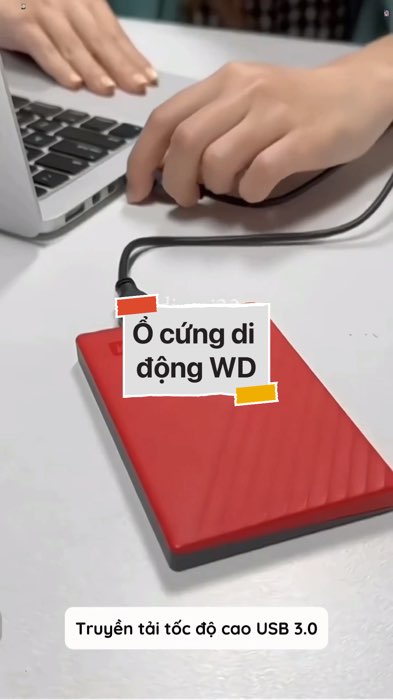 ￼Ổ cứng di động WD My Passport #VideohangDienTu#shopeestyle#ShopeeVideo#ShopeeCreator #LuotVuiMuaLien#KOLUyTin#Videomuasam #SandealcungKOL #diumi24