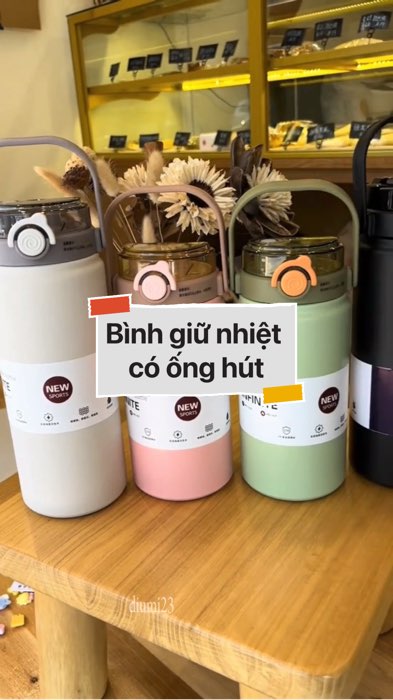 Bình giữ nhiệt có ống hút #VideohangDoiSong#ShopeeVideo#ShopeeCreator #LuotVuiMuaLien#KOLUyTin#Videomuasam #SandealcungKOL #diumi74