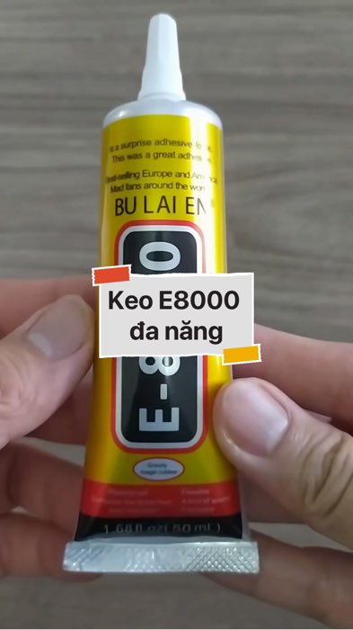 Keo E8000, Keo dán cườm, đá, gốm sứ, thủy tinh, da, nhựa, sợi, kim loại,... #diumi191