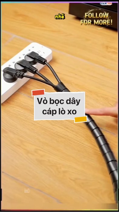 Vỏ bọc dây cáp lò xo #VideohangDoiSong#ShopeeVideo#ShopeeCreator #LuotVuiMuaLien#KOLUyTin#Videomuasam #SandealcungKOL #diumi212