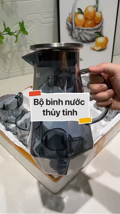 ￼Bộ bình nước thủy tinh #VideoHangGiaDung#shopeestyle#ShopeeVideo#ShopeeCreator #LuotVuiMuaLien #diumi235