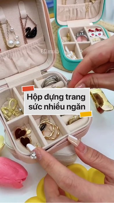 ￼Hộp đựng trang sức nhiều ngăn #VideohangDoiSong#ShopeeVideo#ShopeeCreator #LuotVuiMuaLien#KOLUyTin#Videomuasam #SandealcungKOL #diumi246