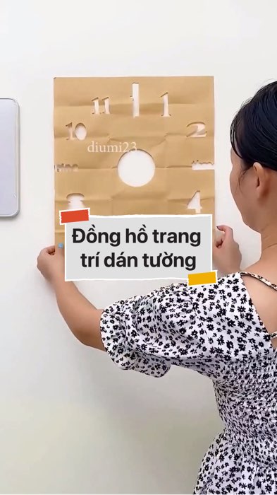￼Đồng hồ trang trí dán tường #VideoHangGiaDung#shopeestyle#ShopeeVideo#ShopeeCreator #LuotVuiMuaLien #diumi322