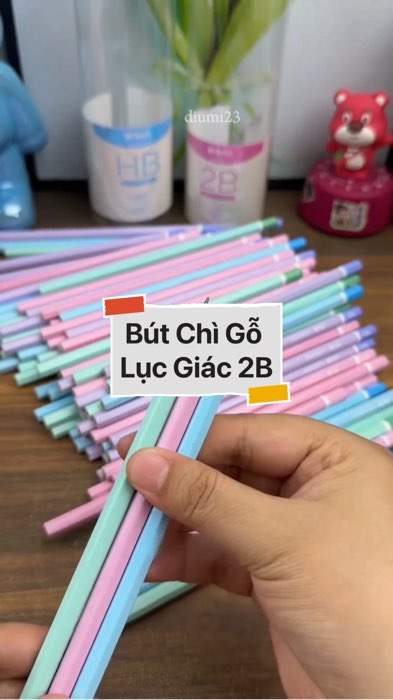 Bút Chì Gỗ Lục Giác 2B #videohangvanphongpham#shopeestyle#ShopeeVideo#ShopeeCreator #LuotVuiMuaLien #diumi327