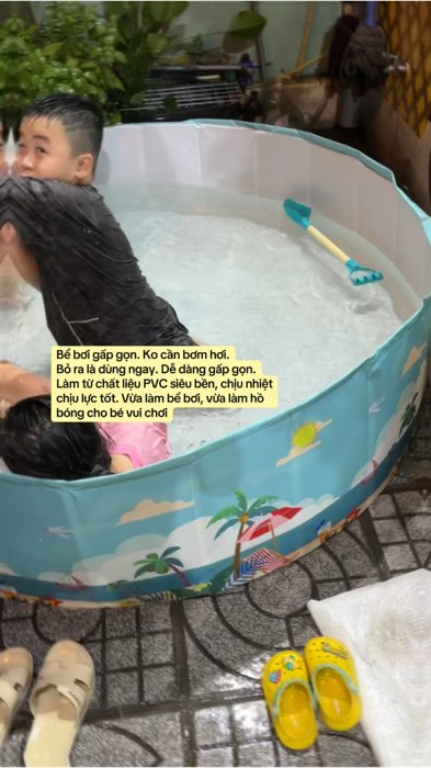 Bể bơi gấp gọn không cần bơm hơi #LuotVuiMuaLien #ShopeeCreator #ShopeeVideo #beboigapgon