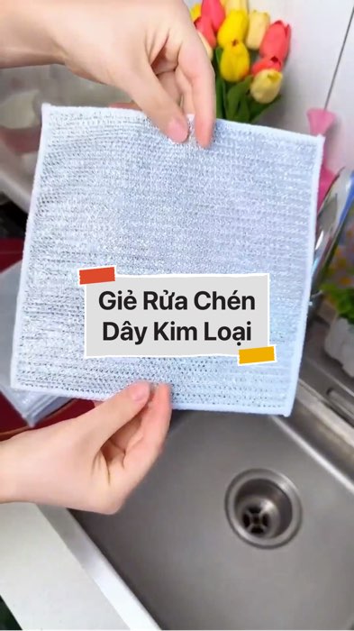 Giẻ Rửa Chén Dây Kim Loại #VideohangTieuDung #shopeestyle#ShopeeVideo#ShopeeCreator #LuotvuiMuaLien#KOLUyTin#Videomuasam #SandealcungKOL #diumi407