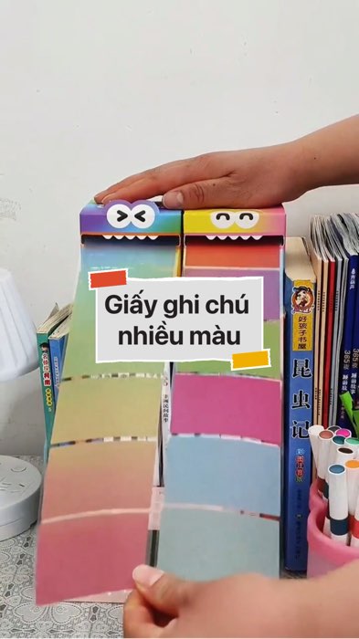 Giấy ghi chú nhiều màu #videohangvanphongpham#shopeestyle#ShopeeVideo#ShopeeCreator #LuotVuiMuaLien #diumi431