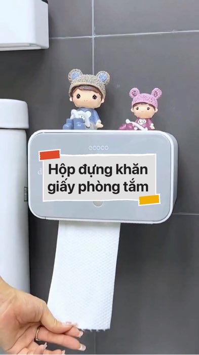 ￼Hộp đựng khăn giấy phòng tắm #VideoHangGiaDung#shopeestyle#ShopeeVideo#ShopeeCreator #LuotVuiMuaLien #diumi447