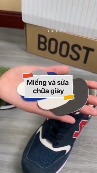 ￼Miếng vá sửa chữa giày #VideohangDoiSong#ShopeeVideo#ShopeeCreator #LuotVuiMuaLien#KOLUyTin#Videomuasam #SandealcungKOL #diumi463