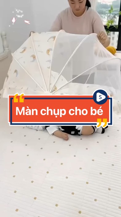 Màn chụp cho bé sơ sinh cao cấp - chống muỗi cho bé #LuotVuiMuaLien #ShopeeVideo #ShopeeCreator #SandealcungKOL #manchupchobe