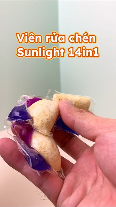 Túi viên rửa chén bát Sunlight 14in1 cho máy rửa chén #ShopeeVideo #ShopeeCreator #LuotVuiMuaLien #shopthinhhanh #SandealcungKOL #KOLUyTin #sunlight