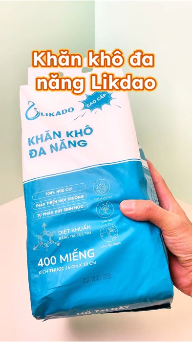 Khăn vải khô đa năng Likado #ShopeeVideo #ShopeeCreator #LuotVuiMuaLien #shopthinhhanh #SandealcungKOL #KOLUyTin #likado #khankhodanang