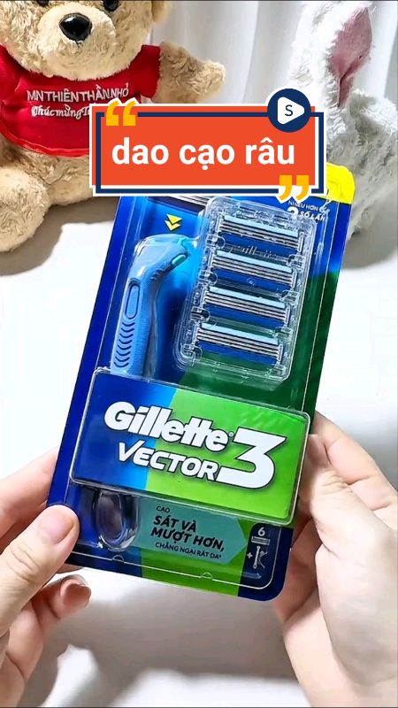 Dao cạo râu Gillette vector 3 #daocaorau #HangMoiVe #ShopeeCreator #Shopeevideo #LuotVuiMuaLien