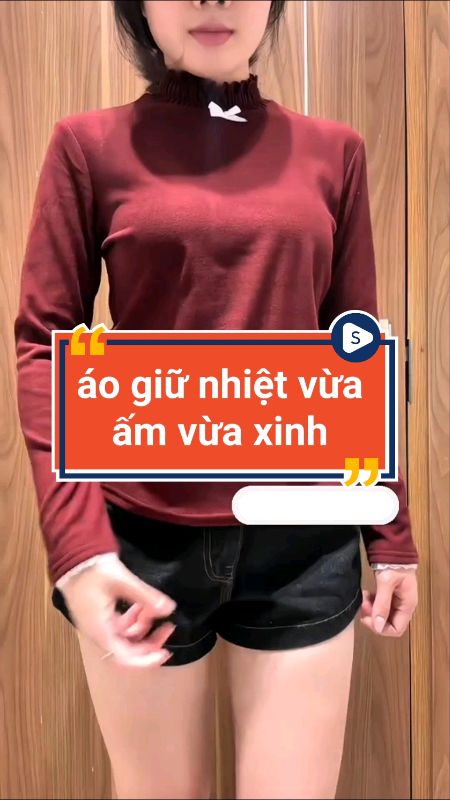 Áo giữ nhiệt vừa ấm vừa xinh #aogiunhiet #aoam #HangMoiVe #VideohangThoiTrang #ShopeeCreator #Shopeevideo