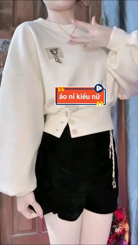 Áo nỉ nữ #aoni #aoam #videohangthoitrang #ShopeeCreator #HangMoiVe #LuotVuiMuaLien