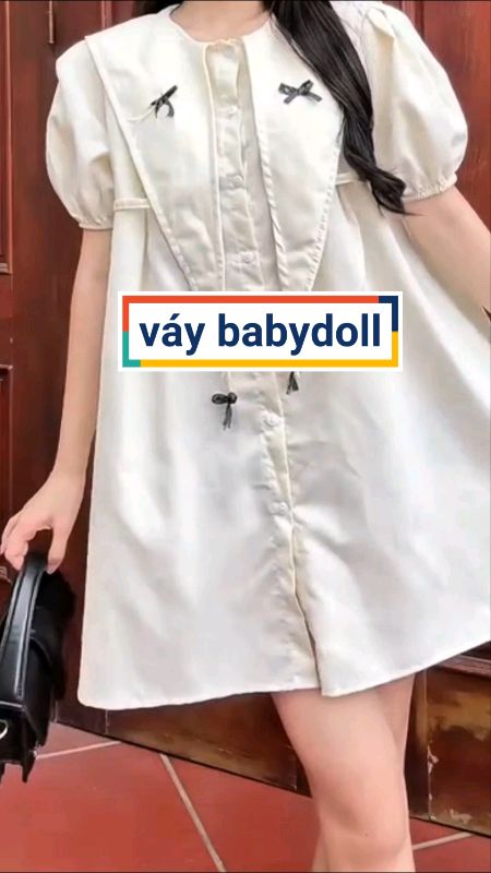 Váy babydoll xinh #vaybabydoll #HangMoiVe #ShopeeVideo #ShopeeCreator #VideohangThoiTrang #LuotVuiMuaLien