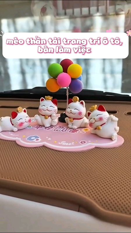 Mèo thần tài trang trí ô tô #trangtrioto #trangtribanlamviec #SandealcungKOL #HangMoiVe #ShopeeVideo #ShopeeCreator #LuotVuiMuaLien