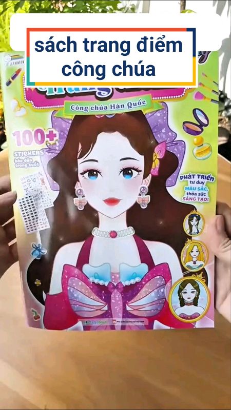 Sách trang điểm công chúa cho bé #sachchobe #dochoichobe #SandealcungKOL #HangMoiVe #ShopeeVideo #ShopeeCreator #LuotVuiMuaLien