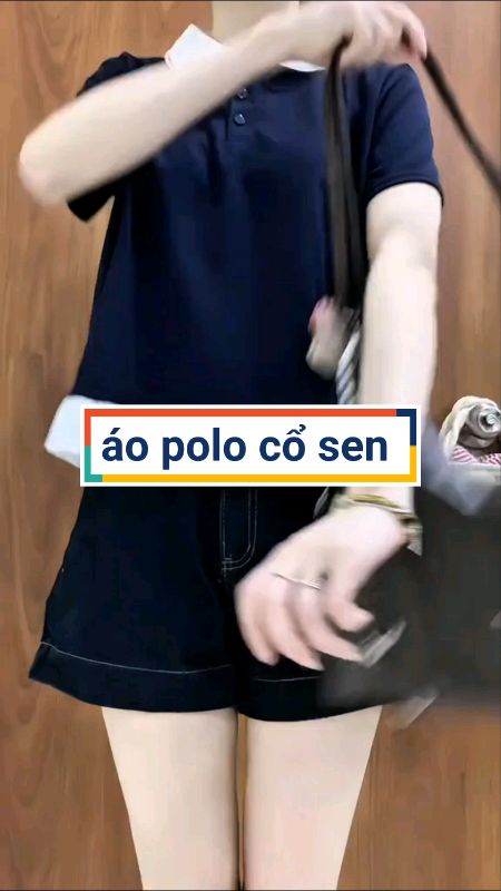 Áo polo cổ sen #aothunpolonu #aopolonu #aokieu #VideohangThoiTrang #LuotVuiMuaLien