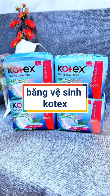 Combo 4 gói băng vệ sinh kotex #bangvesinh #bangvesinhkotex #ShopeeVideo #ShopeeCreator #LuotVuiMuaLien