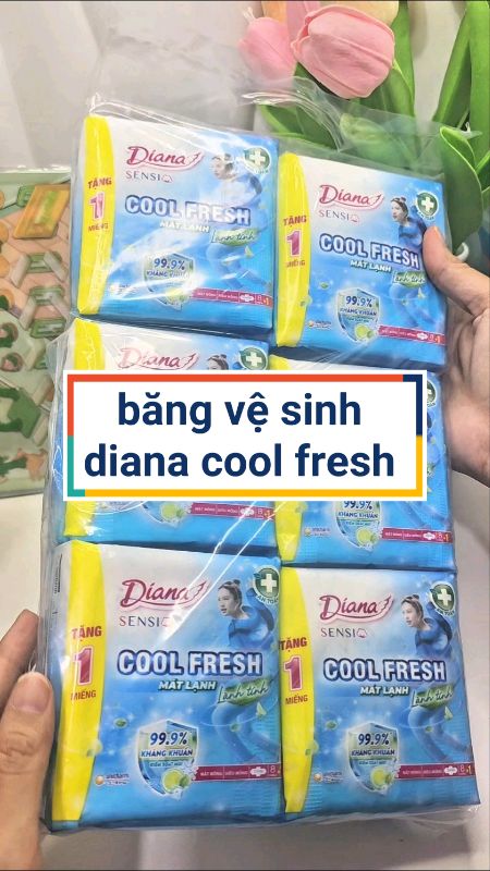 combo 6 gói băng vệ sinh Diana sensi cool fresh #bangvesinh #bangvesinhdiana #ShopeeCreator #ShopeeVideo #LuotVuiMuaLien