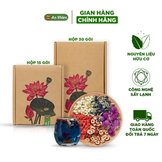 Trà bách nhật hoa An Nhiên, set trà hoa đẹp dáng, đẹp da, thanh nhiệt giải độc cơ thể