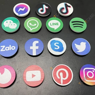 Giá đỡ điện thoại đa năng in Logo mạng xã hội - Popsocket