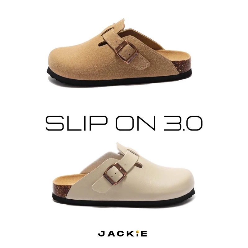 Dép SLIP ON 3.0 bản da lộn