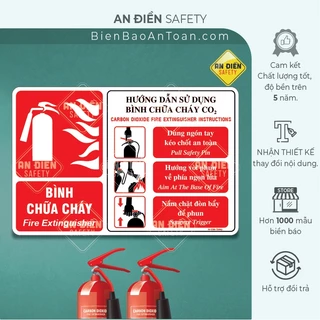 Biển Báo Hướng Dẫn Sử Dụng Bình Chữa Cháy - An Điền Safety