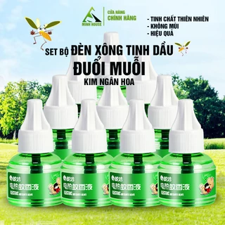 Đèn xông tinh dầu đuổi muỗi côn trùng Kim Ngân Hoa Minh House tinh chất thiên nhiên