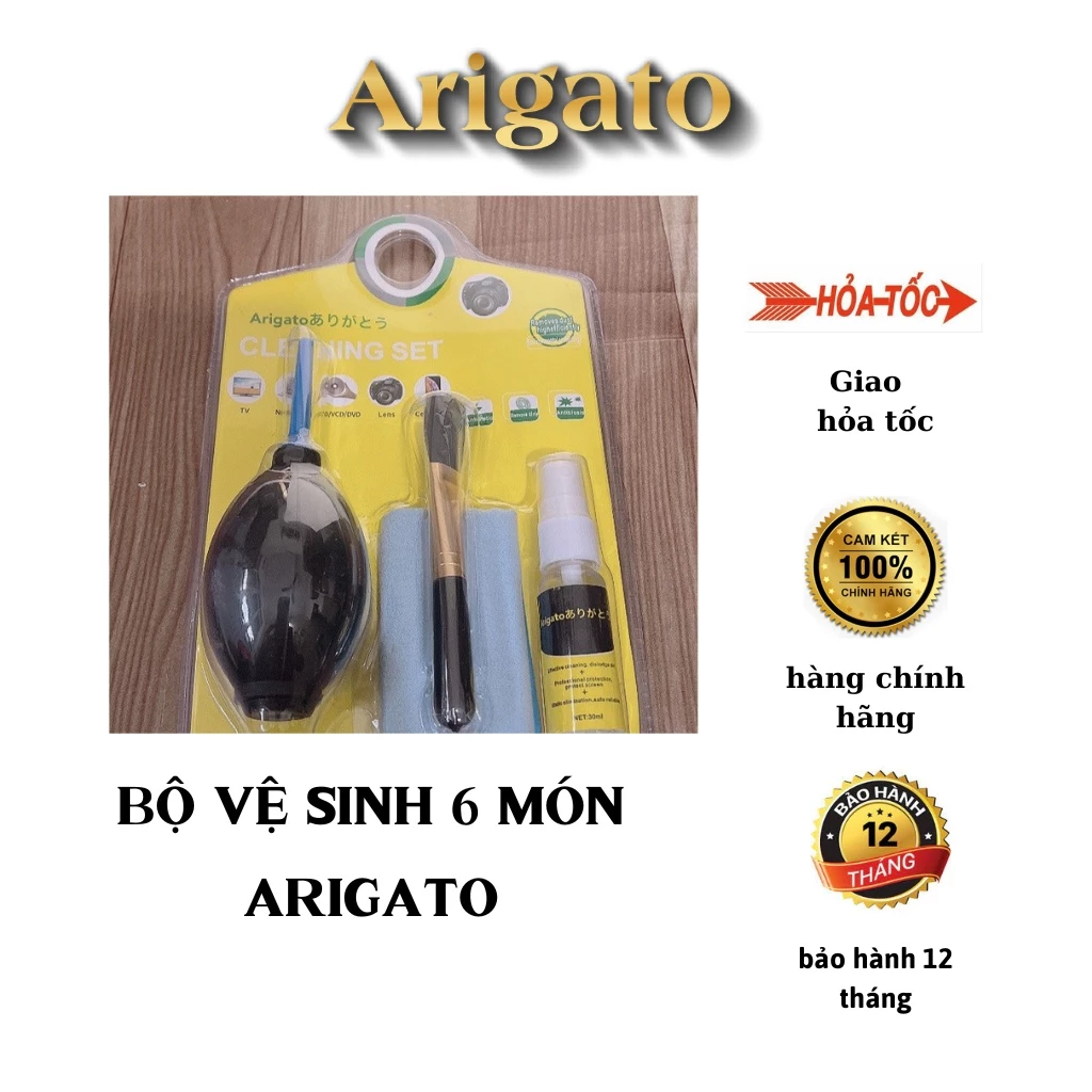 Bộ vệ sinh laptop 6 món Arigato