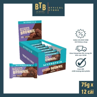 Thanh bánh protein bar năng lượng hộp 12 cái  PROTEIN BROWNIE hàm lương protein cao từ thương hiệu MYPROTEIN