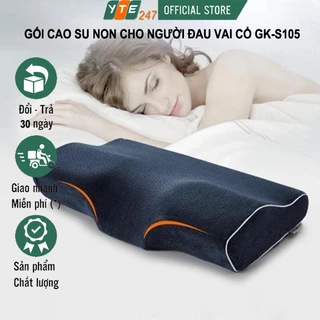 Gối Cao Su Non, Gối Cao Su Nhật Bản - Hỗ Trợ Mất Ngủ, Đau Đầu, Tăng Cường Lưu Thông Máu, 100% Cao Su Non