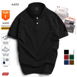 Áo Thun Polo Nam BASIC Vải Cotton Cá Sấu Cao Cấp Basic Đẹp Tay Ngắn Có Cổ Màu Trắng Đen Đỏ Xanh Navy Trơn Họa Tiết NATO