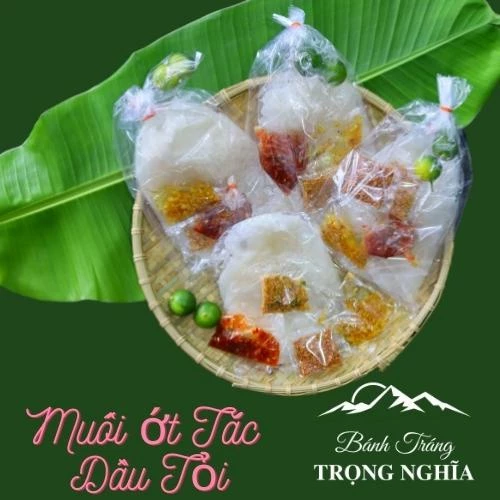 [5B]- Bánh Tráng Muối Ớt Tắc Dầu Tỏi Trọng Nghĩa