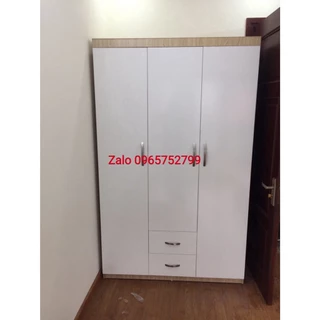 Tủ 3 cánh gỗ công nghiệp MDF loại 2 ngăn kéo