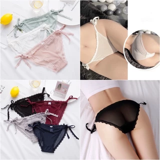 Quần Lót Nữ Ren Dây Thắt Nơ Hông Cao Cấp Sexy Gợi Cảm Ôm Dáng Không Tạo Hằn Wannale 1066