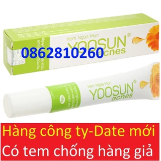 Kem ngừa mụn Yoosun Acnes tuýp 15g - sạch mụn, thâm từ thảo dược, cho da dầu, khô đâu đen, mụn mủ cho nam nữ