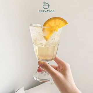 Ly Rượu Cocktail Thủy Tinh CUP & VASE Phong Cách Retro Kiểu Pháp LY026
