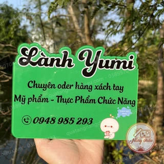 Bảng hiệu mica trang trí shop - Thiết kế và cắt mẫu theo yêu cầu - Độc quyền thương hiệu