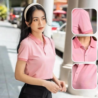 Áo thun polo Nữ chất liệu cotton cao cấp mềm mại thoáng mát