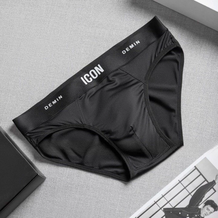 Quần lót nam, quần sịp Tam Giác họa tiết ICON cao cấp chất thun lạnh kháng khuẩn co giãn 4 chiều