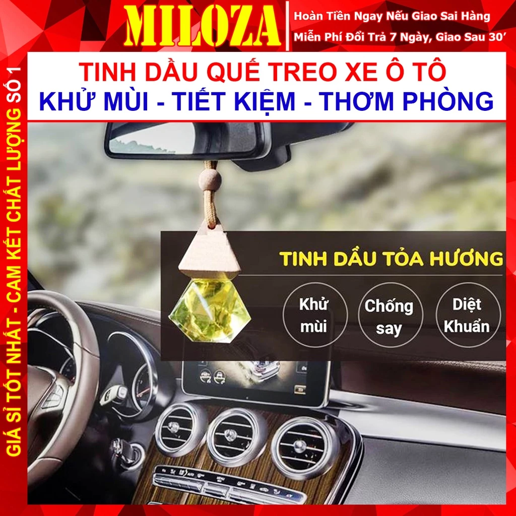 Tinh Dầu Mộc Nhiên Nguyên Chất Có Kiểm Định - Tinh Dầu Thơm Xe Hơi, Treo Xe, Dùng Cho Máy Xông Gia Đình [MILOZA]