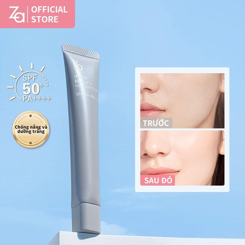 Kem Chống Nắng ZA SPF50 PA + + + + Kiểm Soát Dầu Giúp Dưỡng Ẩm Và Chống Lão Hóa Hiệu Quả  UV bảo vệ 30g